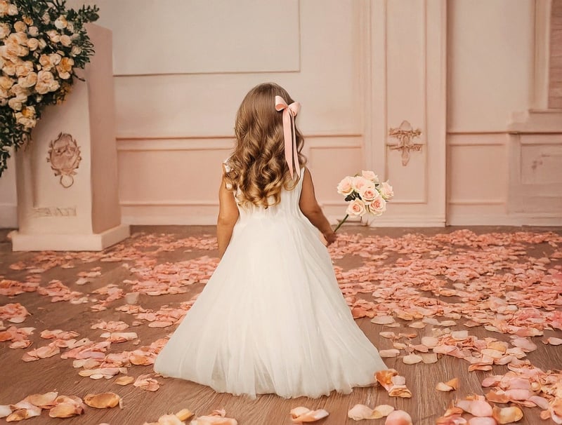 Bride in stylish wedding dress